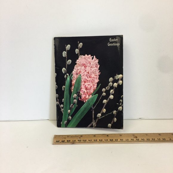 Vtg 1960s Easter Greetings Prayer Booklet w Pictures Catholic Religion READ - Picture 1 of 8